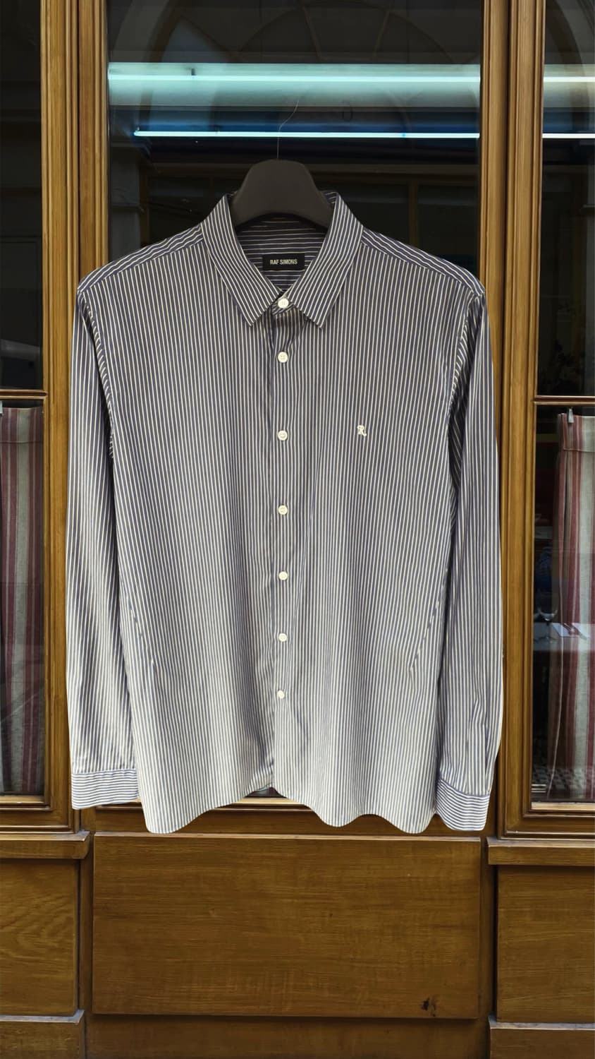 Raf Simons Stripe R Logo Shirt 상품이미지1