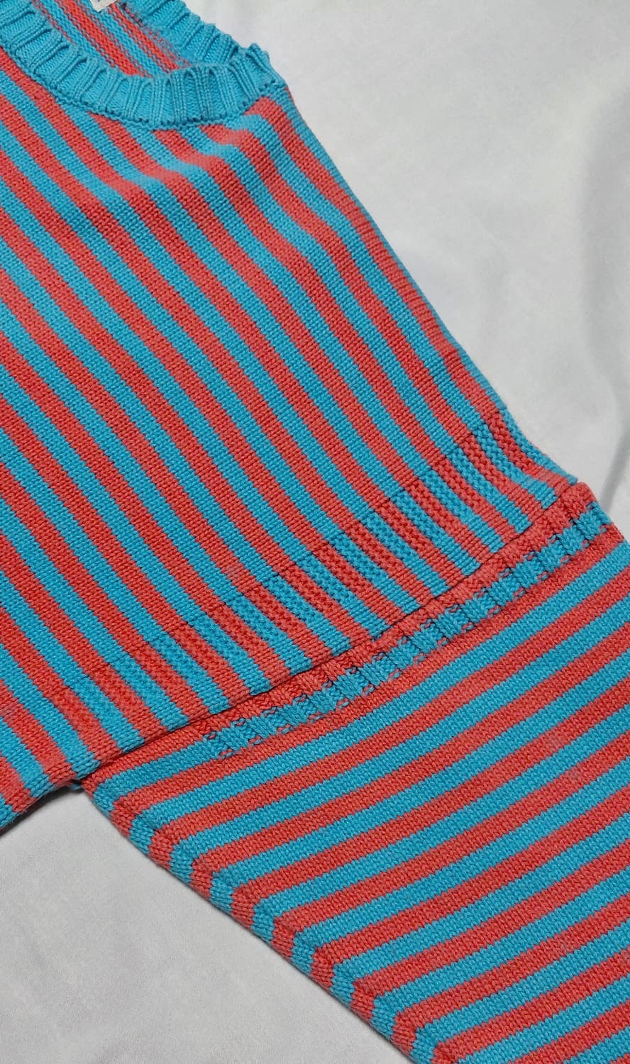 [무료배송] 90s 데빌락 DEVILOCK Stripe 코튼 니트 상품이미지5