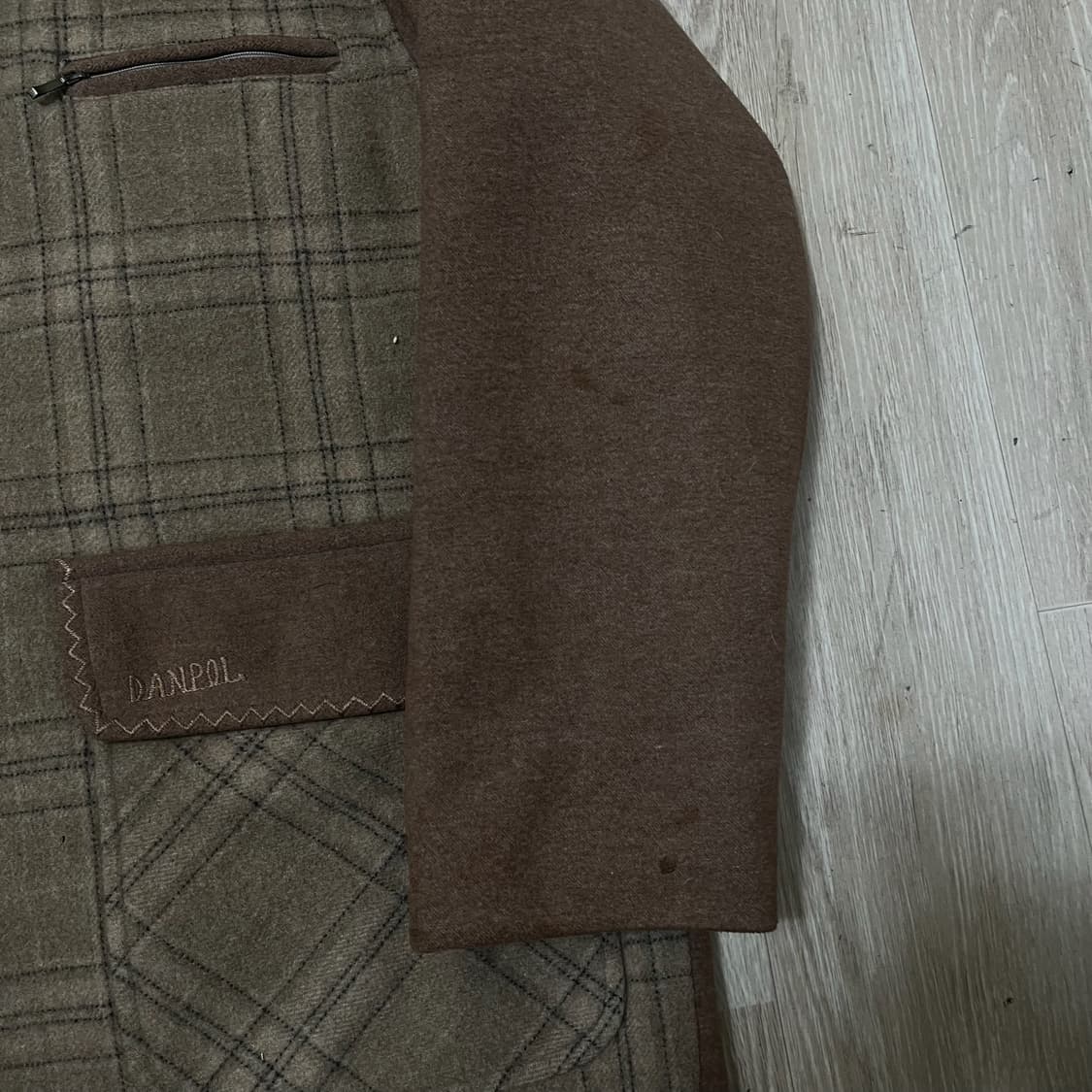 덴폴 남성 클래식 모직 체크 맥코트 발마칸코트 XL/105  상품이미지4