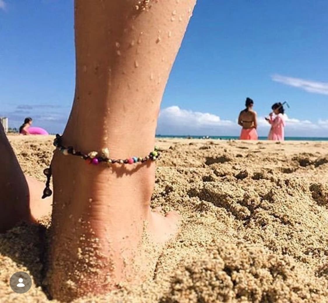 발목에 두르는 작은 무지개 🌈 보헤미안 믹스스톤 발찌 상품이미지6