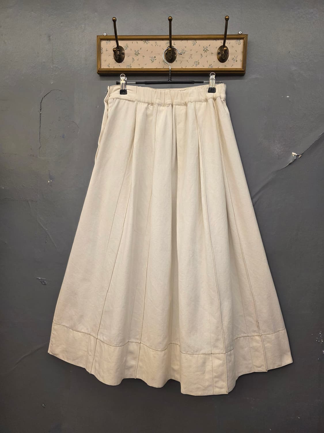 일본빈티지 옆단추면스커트 상품이미지4