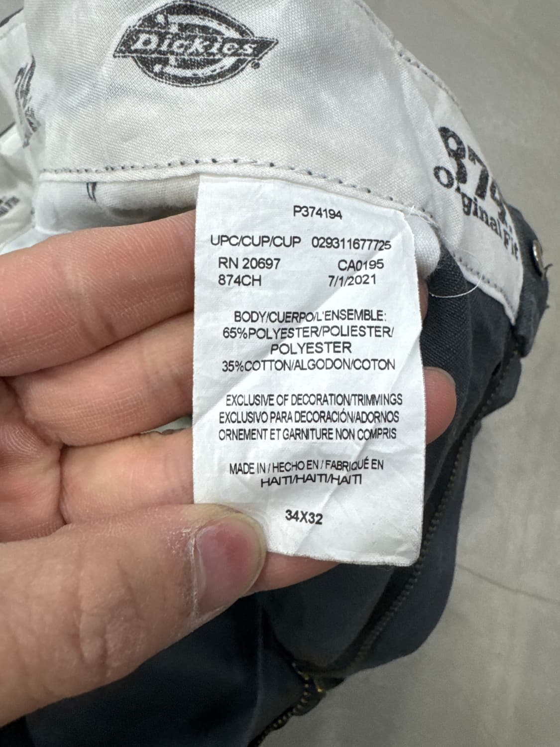 디키즈 874 팬츠 34/32 상품이미지9