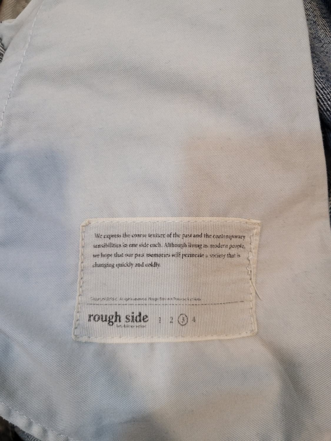 러프사이드 연청바지 34사이즈3사이즈 상품이미지10