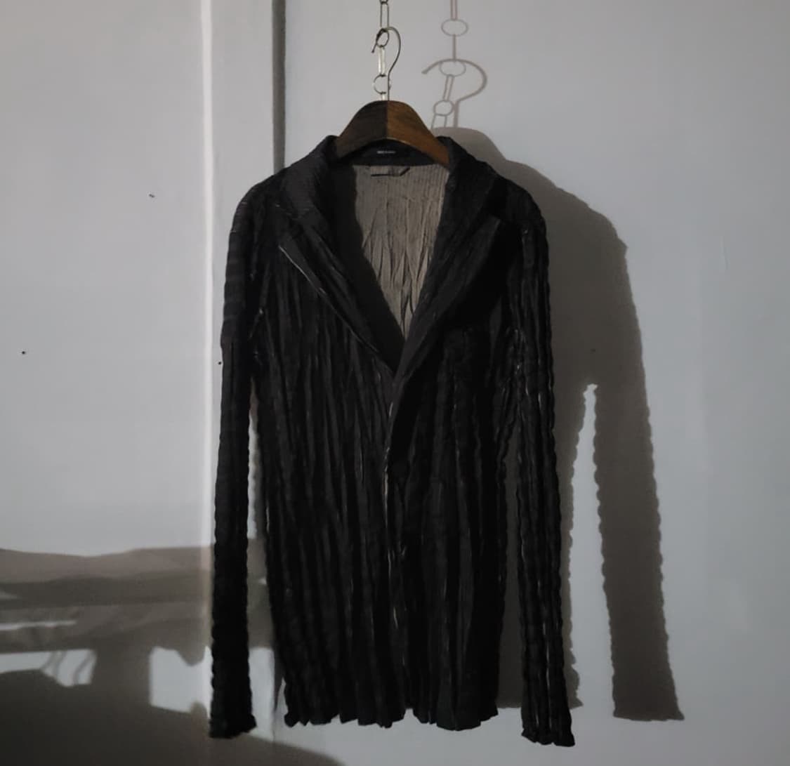 (1) 이세이미야케 맨 플리츠 블레이저 자켓 블랙 상품이미지5