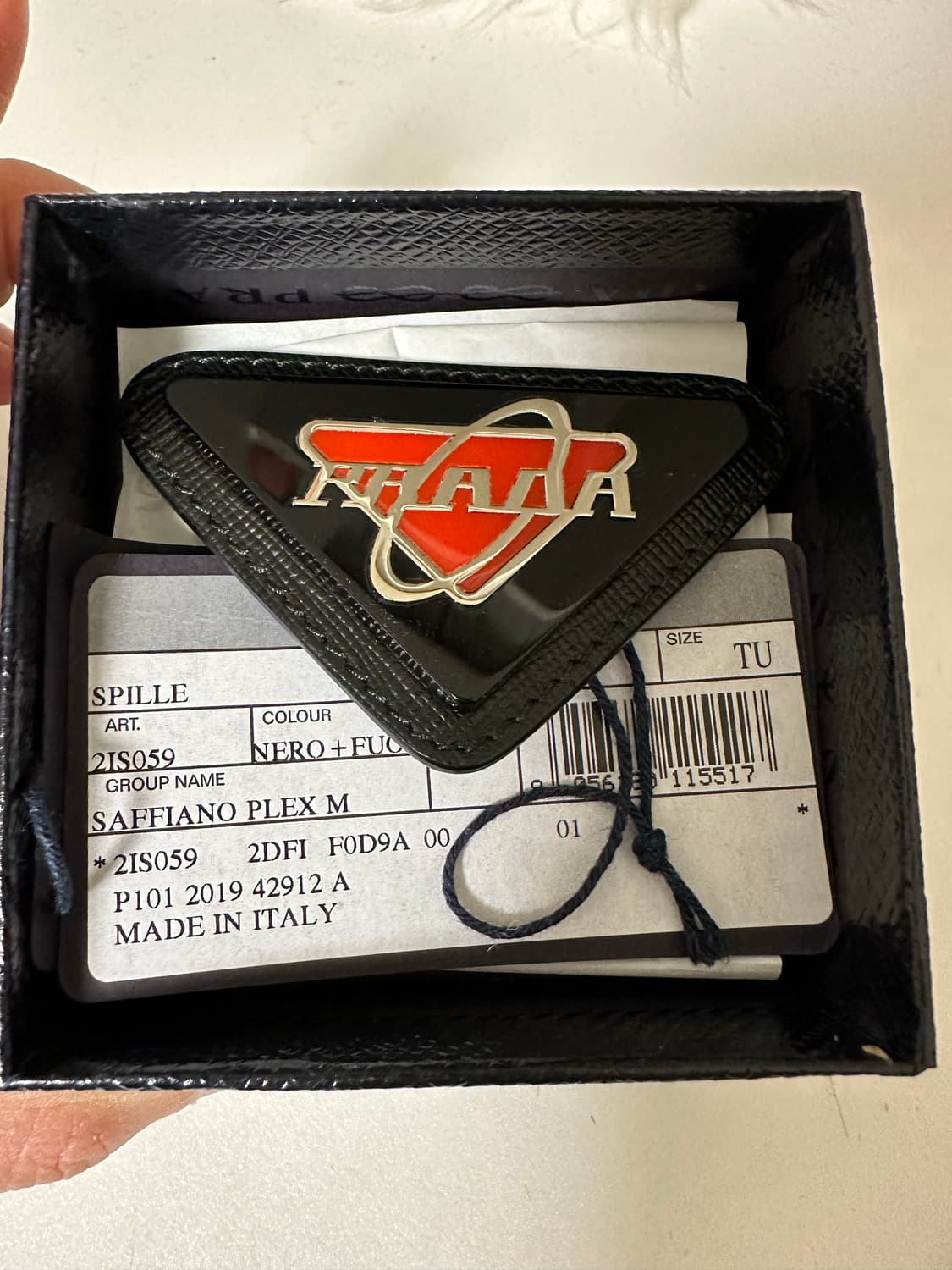 프라다 사피아노 레더 브로치 상품이미지5