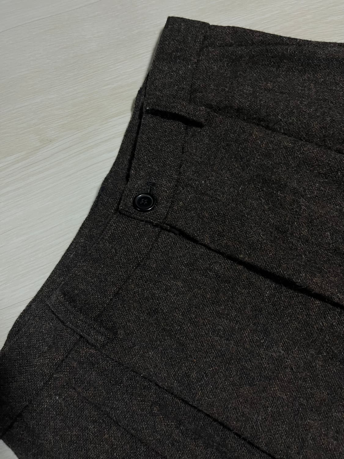 anb(구 999휴머니티) 투턱 울 팬츠 브라운 M 상품이미지3