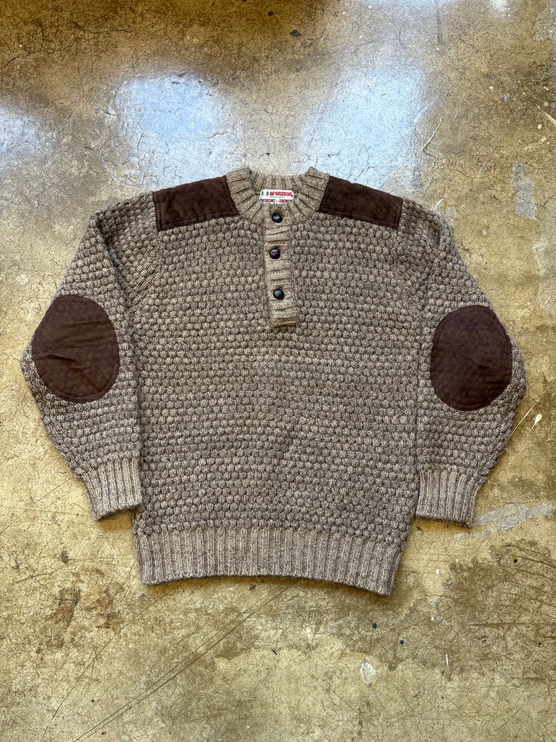 Mcgregor 헨리넥 패치 헤비 스웨터 상품이미지1