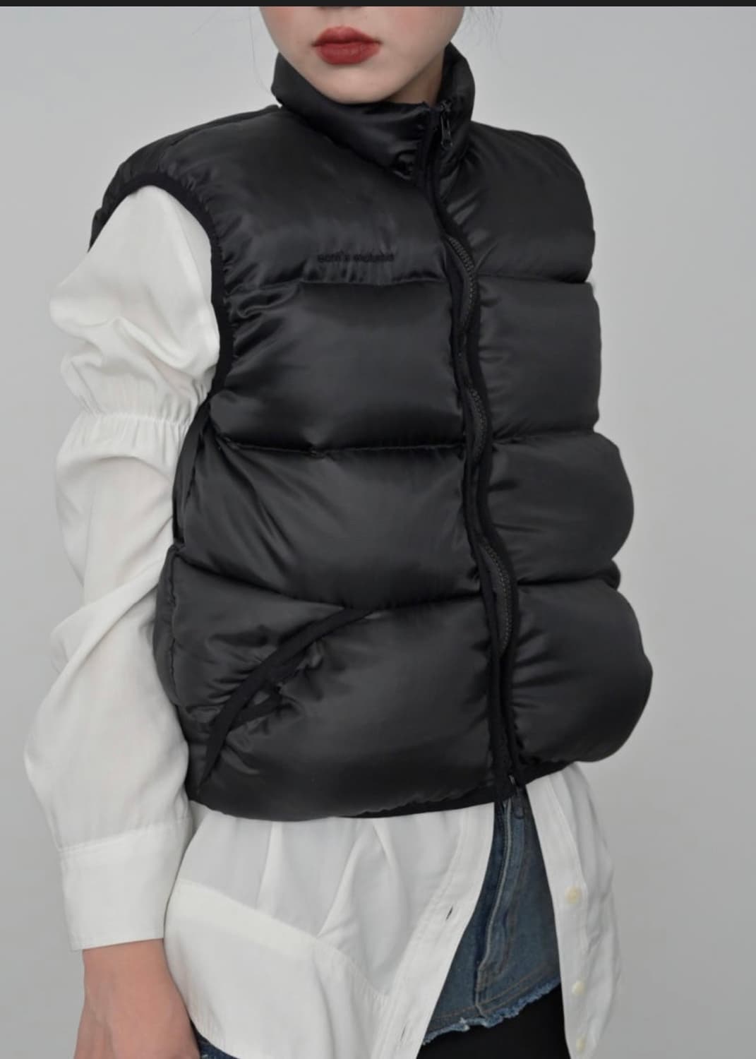 에옹쓰 덕 다운 패딩조끼 패딩베스트 1사이즈 상품이미지3