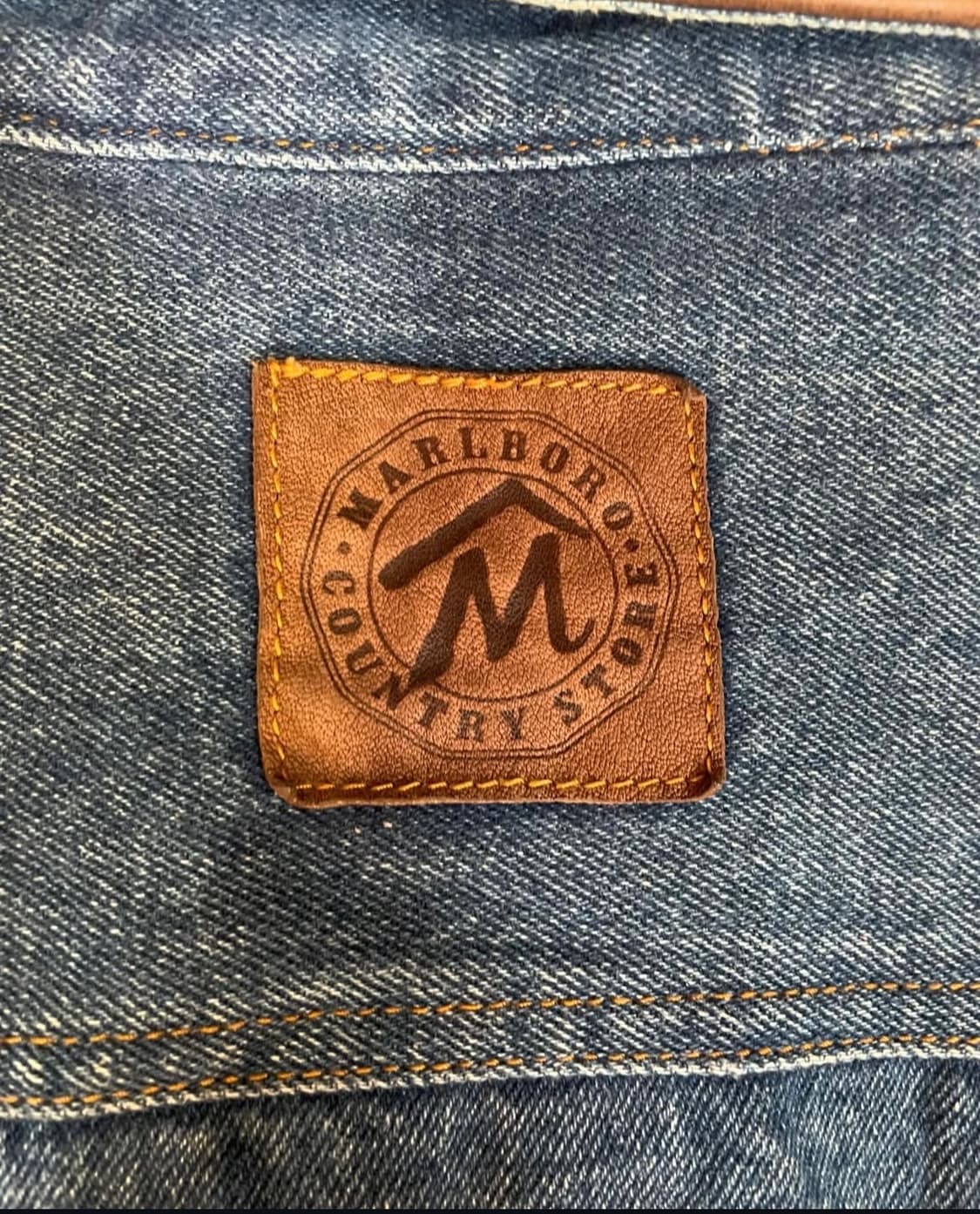 말보로 90s 컨트리 레더 데님 트러커 워크자켓 상품이미지3