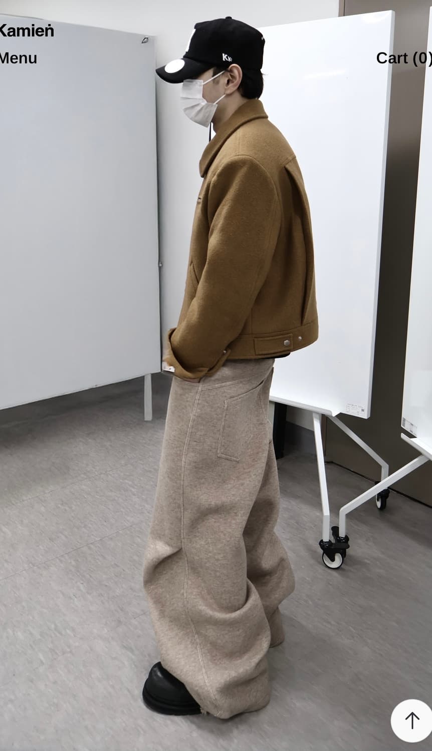 [OS] Kamien 카미엔 COZY 코지 울 팬츠 오트밀 상품이미지2