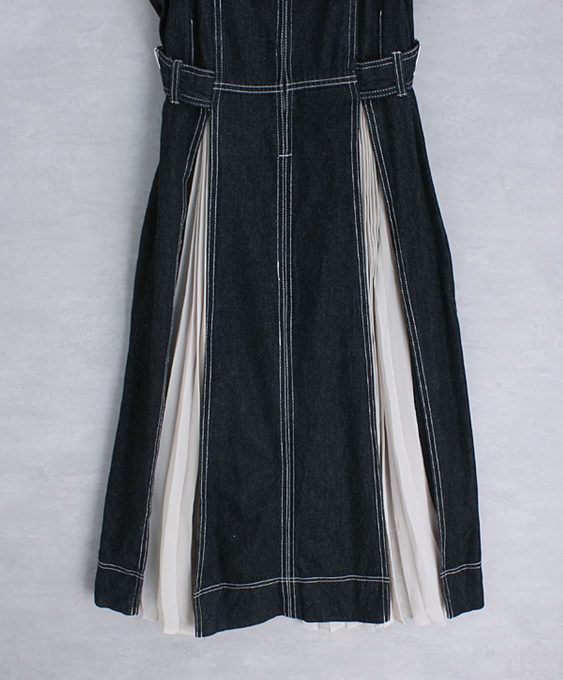 CPCM _ pleated switching denim ops_S4387 상품이미지3