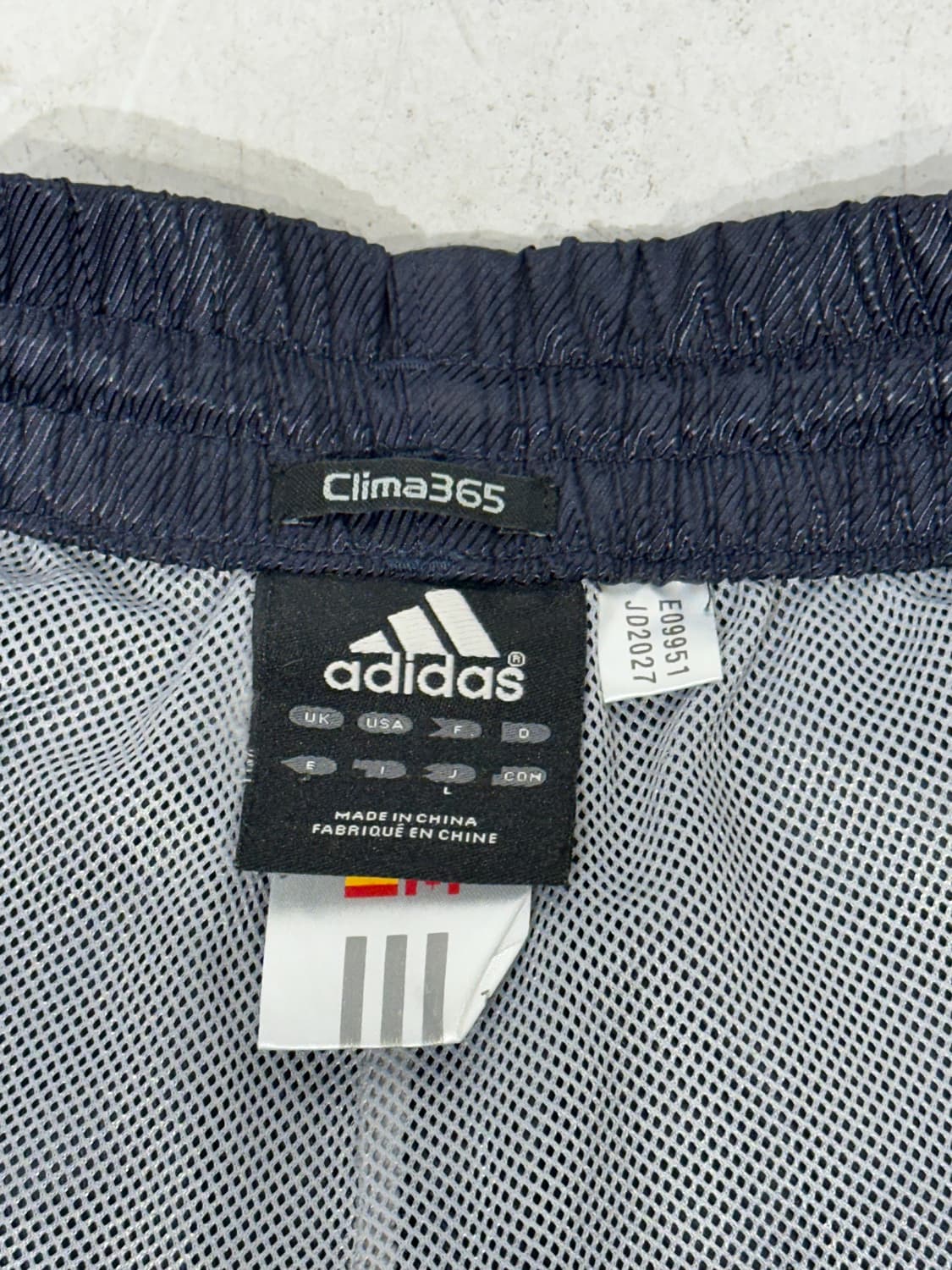  아디다스 네이비 화이트 사이드 라인 포인트 추리닝 바지 트랙 팬츠 L 상품이미지7