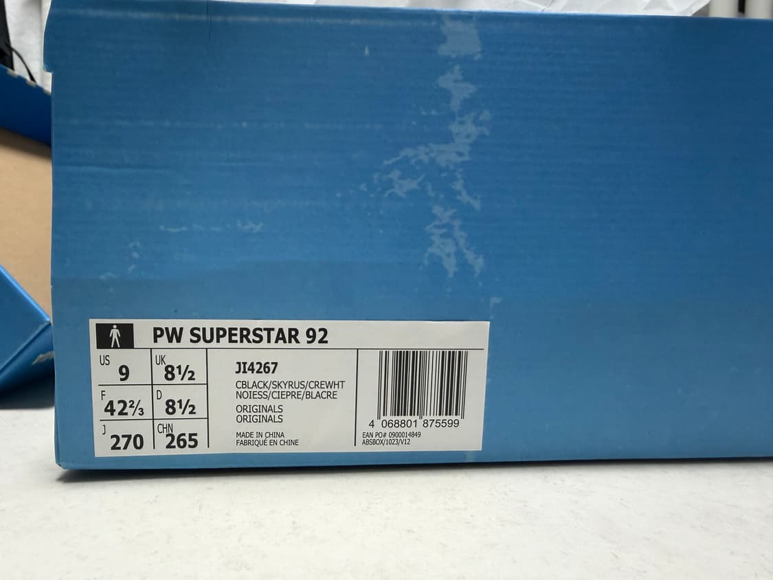 아디다스X퍼렐윌리엄스 버지니아슈퍼스타92코어 블랙스카이러쉬 상품이미지4