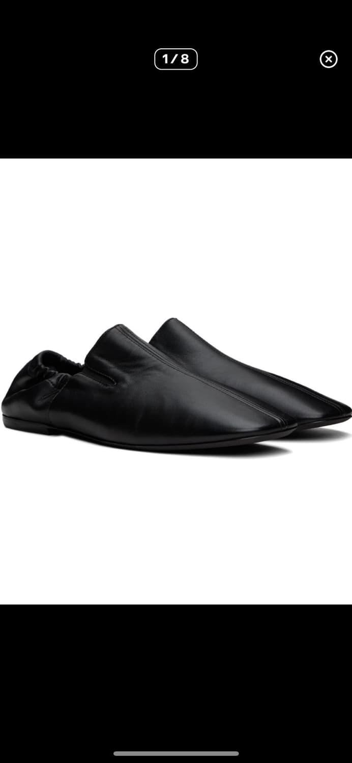 24fw 드리스반노튼 블랙 가죽 로퍼 슈즈(265) 상품이미지1