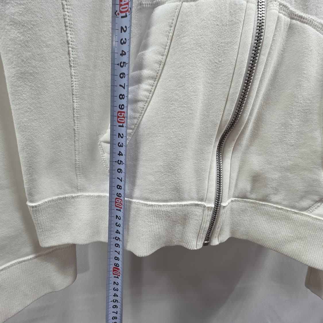 1799 아베크롬비앤피치 A&F 남성 머슬핏 후드집업 M 화이트 공용 상품이미지6