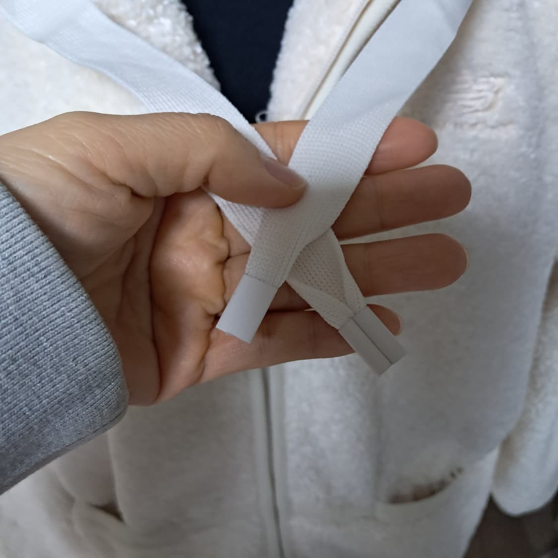 뉴발란스 뽀글이 후리스 플리스 후드집업 M(약95)남녀공용 상태최상 상품이미지7