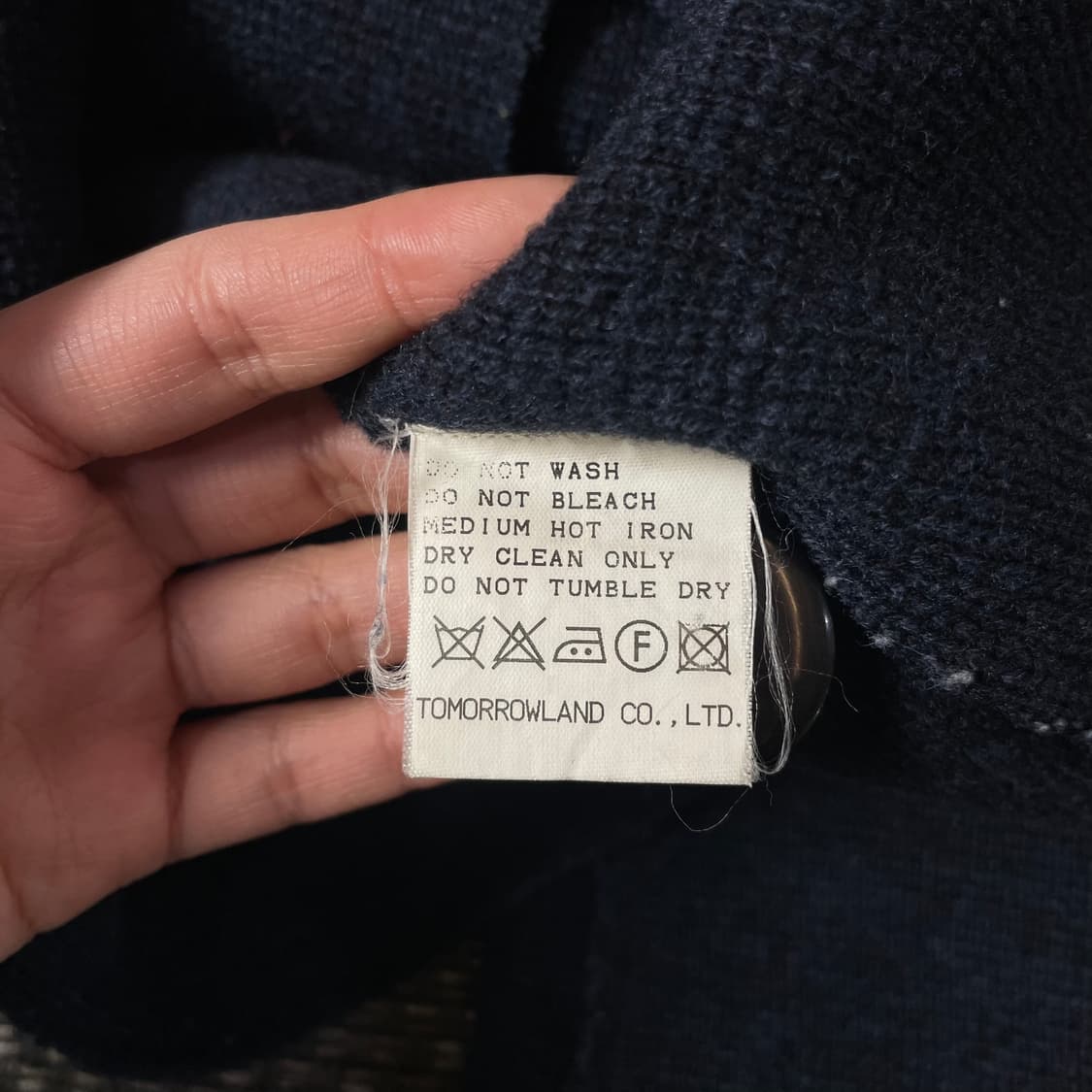 MACPHEE 네이비 니트 코트 숏자켓 38 상품이미지6