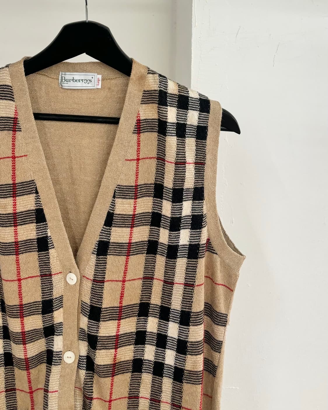 버버리 노바 체크 니트 베스트 상품이미지4