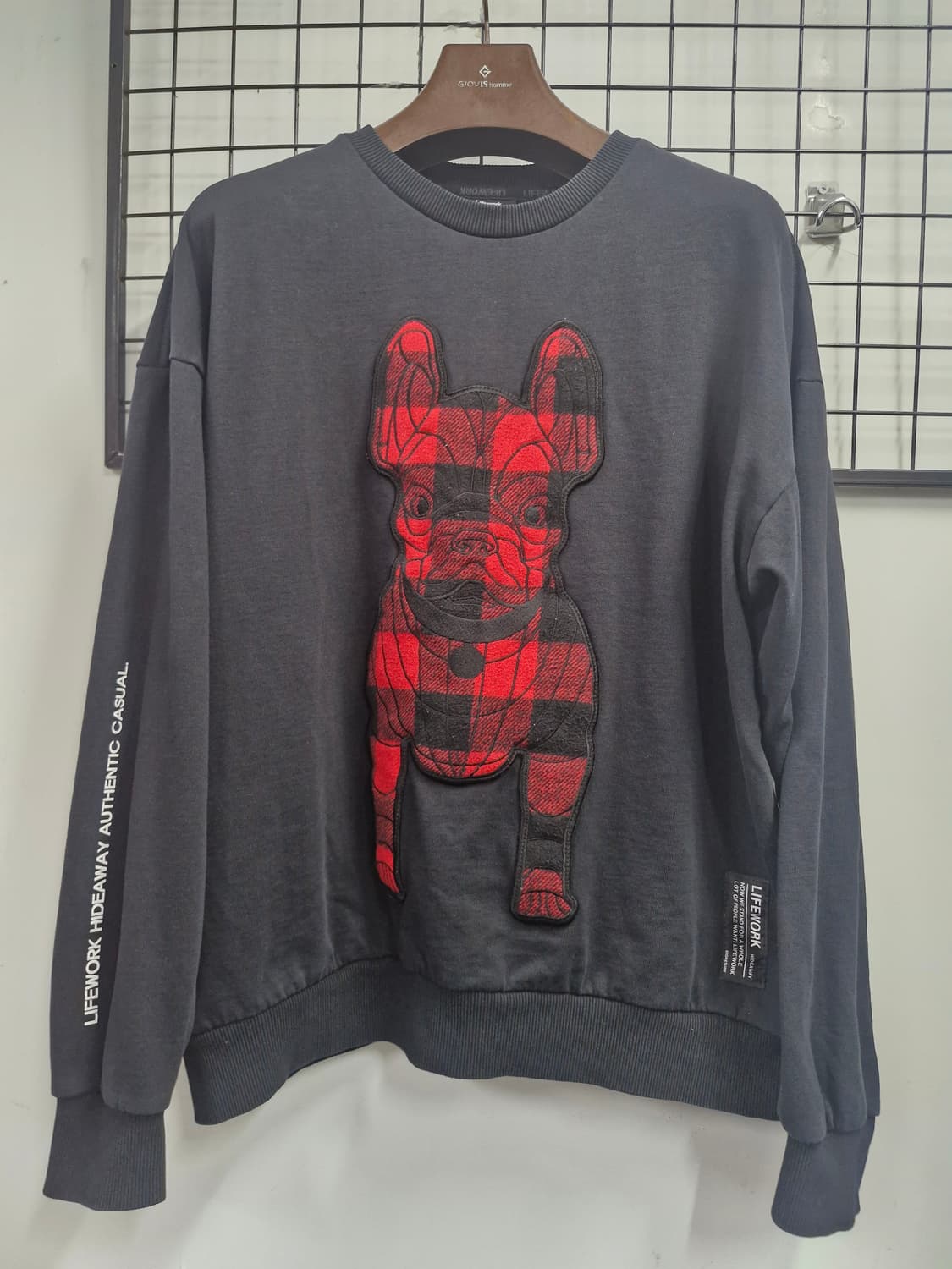 100L 라이프워크 체크 라독 맨투맨  상품이미지1