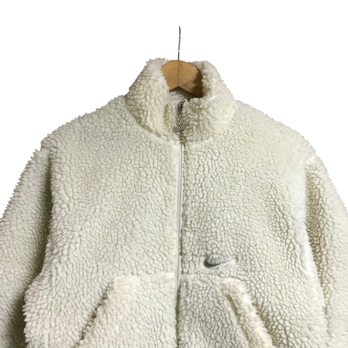 나이키 우먼 크롭 쉐르파 집업자켓 상품이미지2
