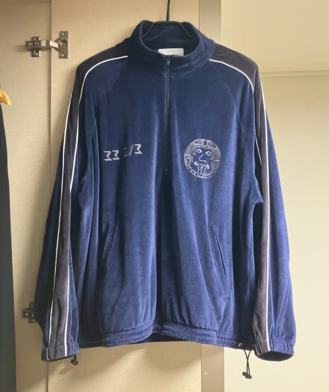 Black weridos blue velour jersey 상품이미지1
