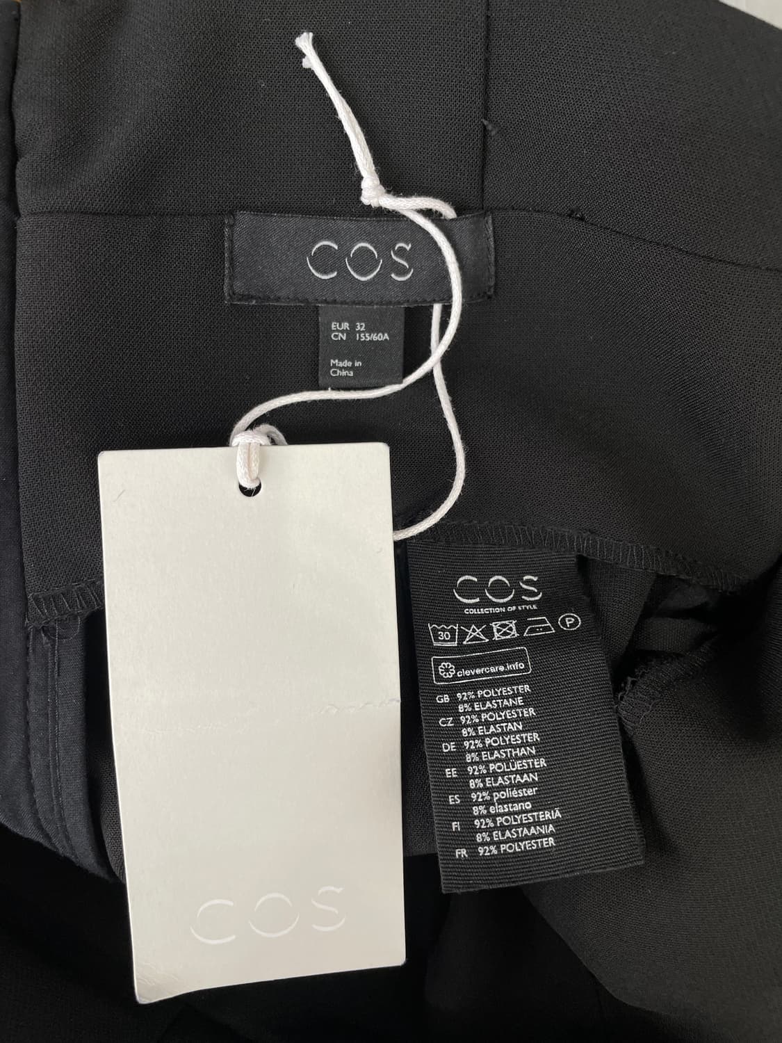 코스(COS) 블랙 스트랩 와이드 팬츠 상품이미지9