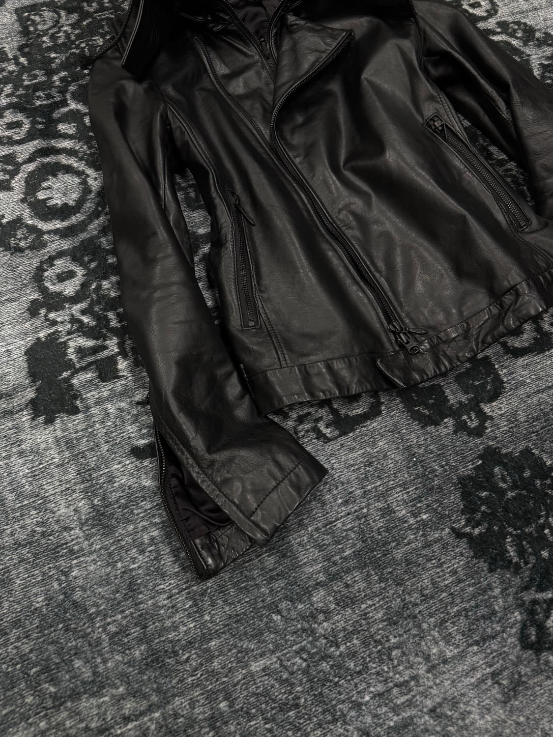 The twelve big hood gimmick lamb skin ri 상품이미지4