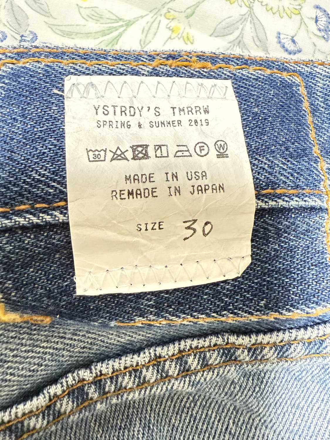 예스터데이투데이 투모로우 19ss 청바지 상품이미지5