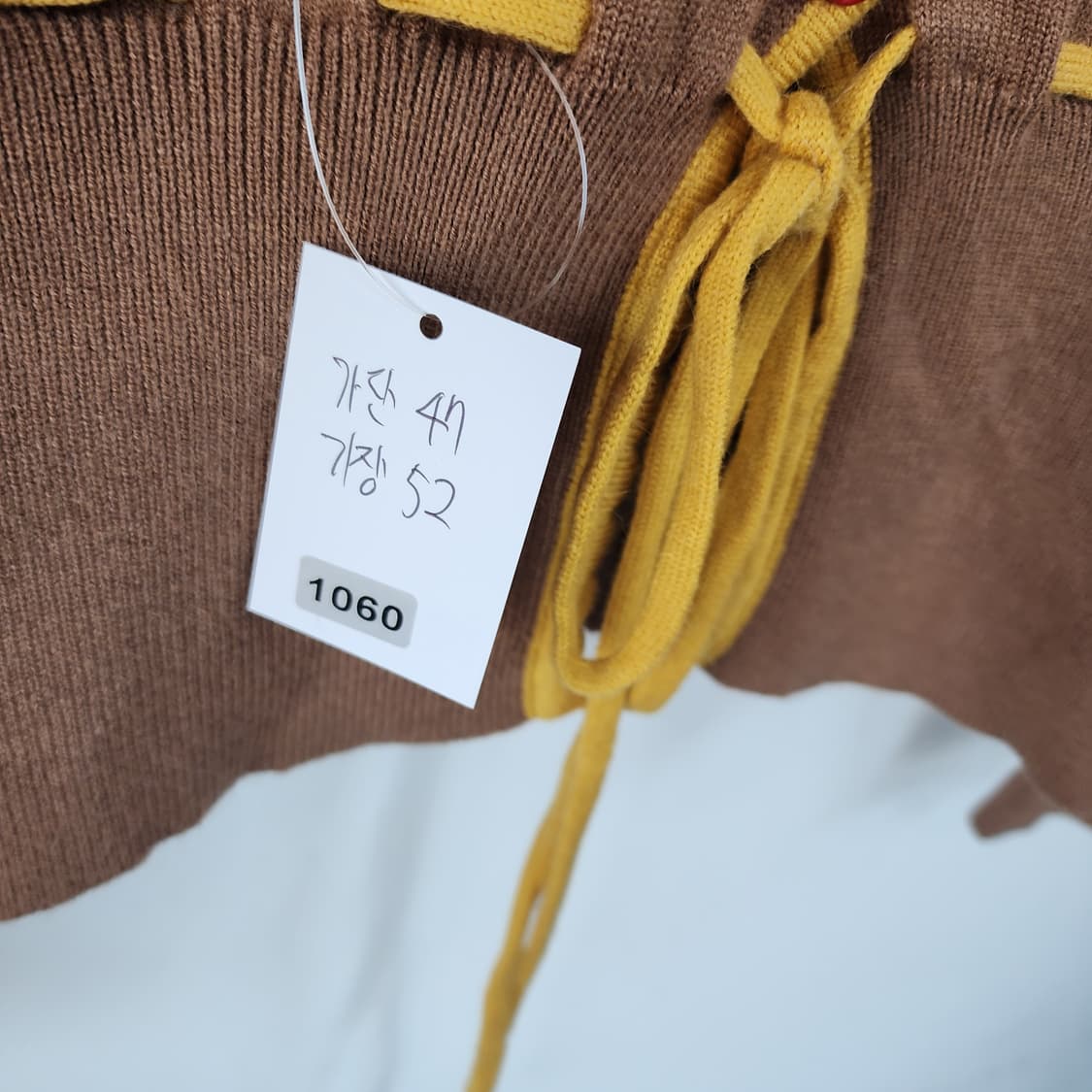 수입 체리 자수 가디건 브라운 상품이미지7