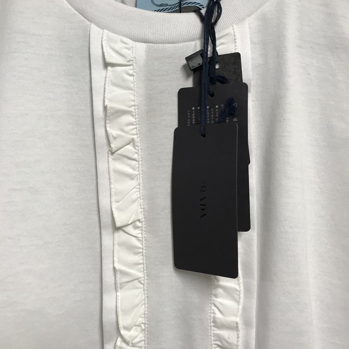 프라다 화이트 반팔 티셔츠 M(W) 상품이미지4