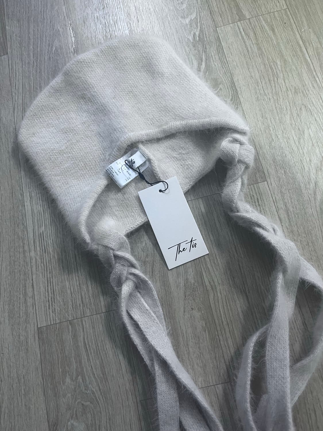 (새상품) 더티스 트위스트 앙고라 니트 비니 바라클라바 아이보 상품이미지3