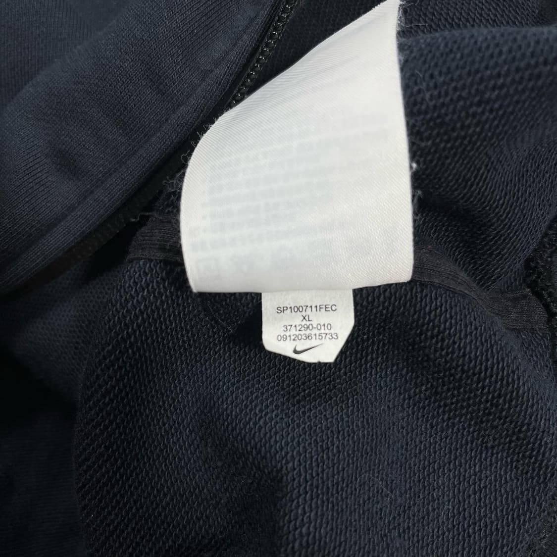 나이키 블랙컬러 블랙스우시 후드집업 상품이미지5