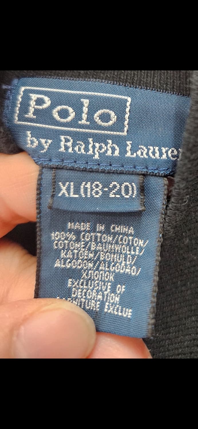 폴로 랄프로렌 주니어 긴팔 카라티 XL (18-20, 성인가능) 상품이미지2