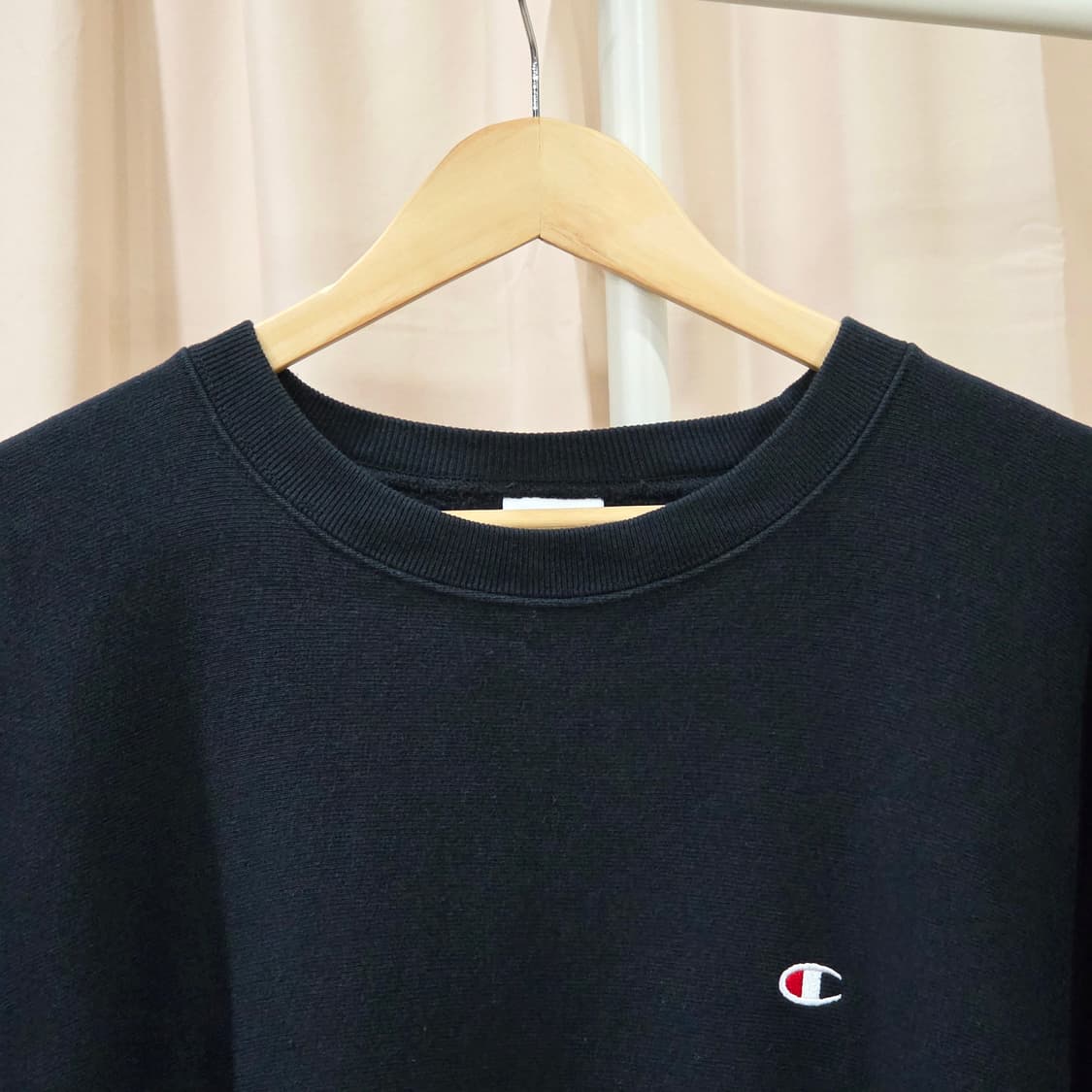챔피온 리버스위브 스몰로고 스웻셔츠 블랙 XL  상품이미지2