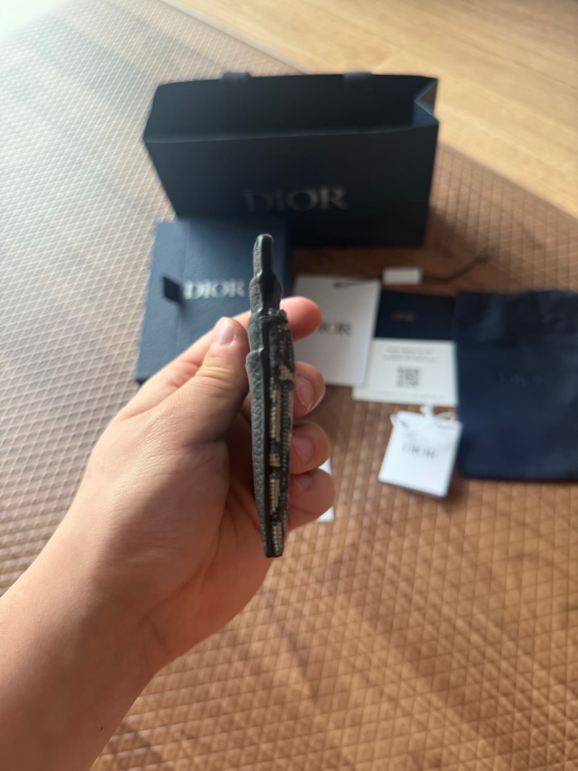 디올 오블리크 자카드 카드지갑 (풀박스 새상품) 상품이미지4