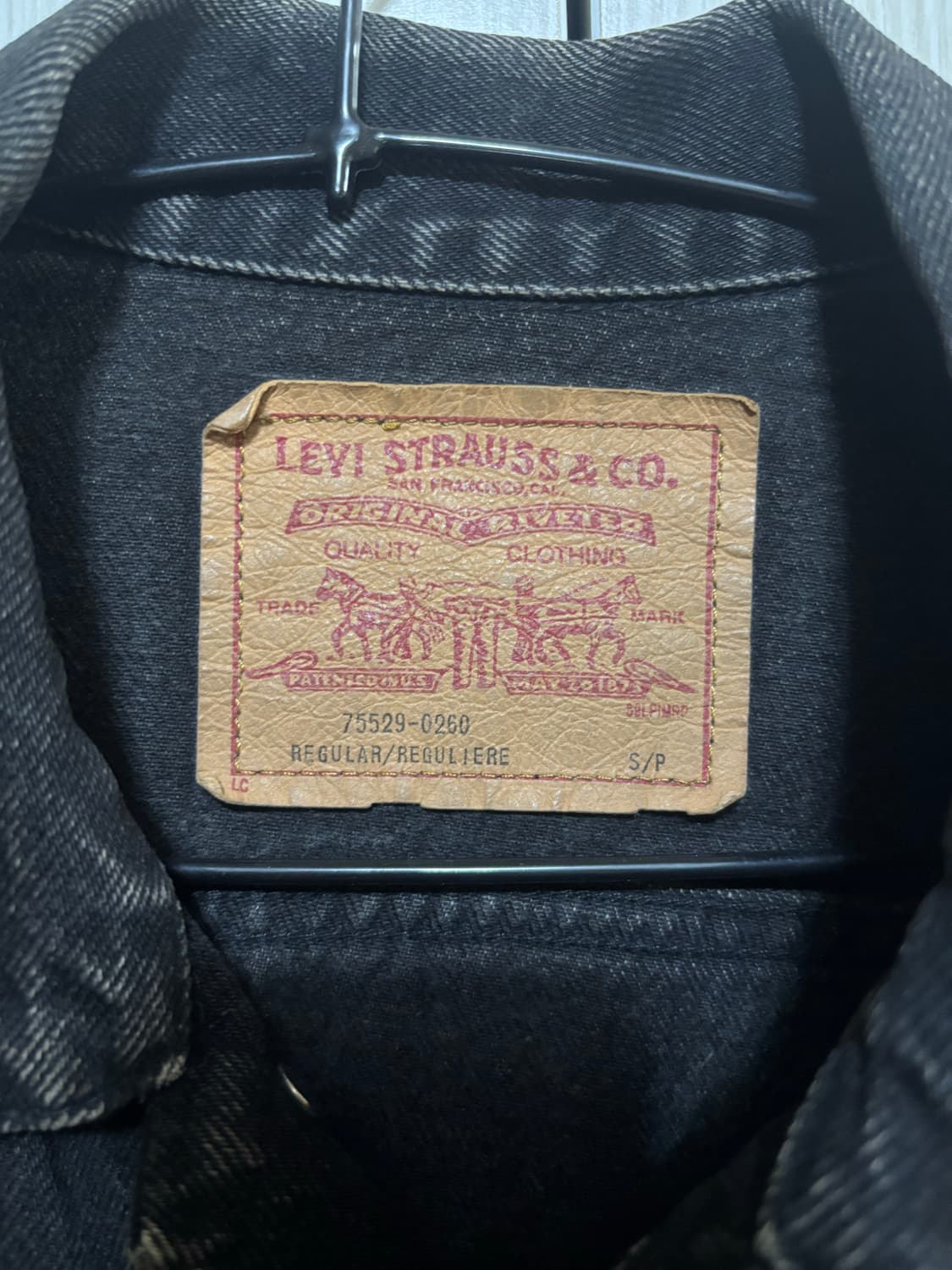 리바이스 블랙 데님 자켓 S 상품이미지2