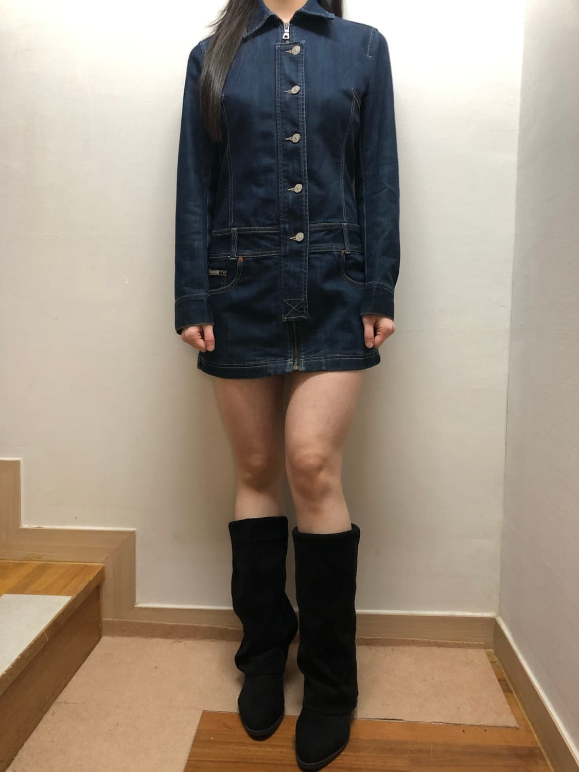 빈티지 빈폴 데님 원피스 상품이미지6