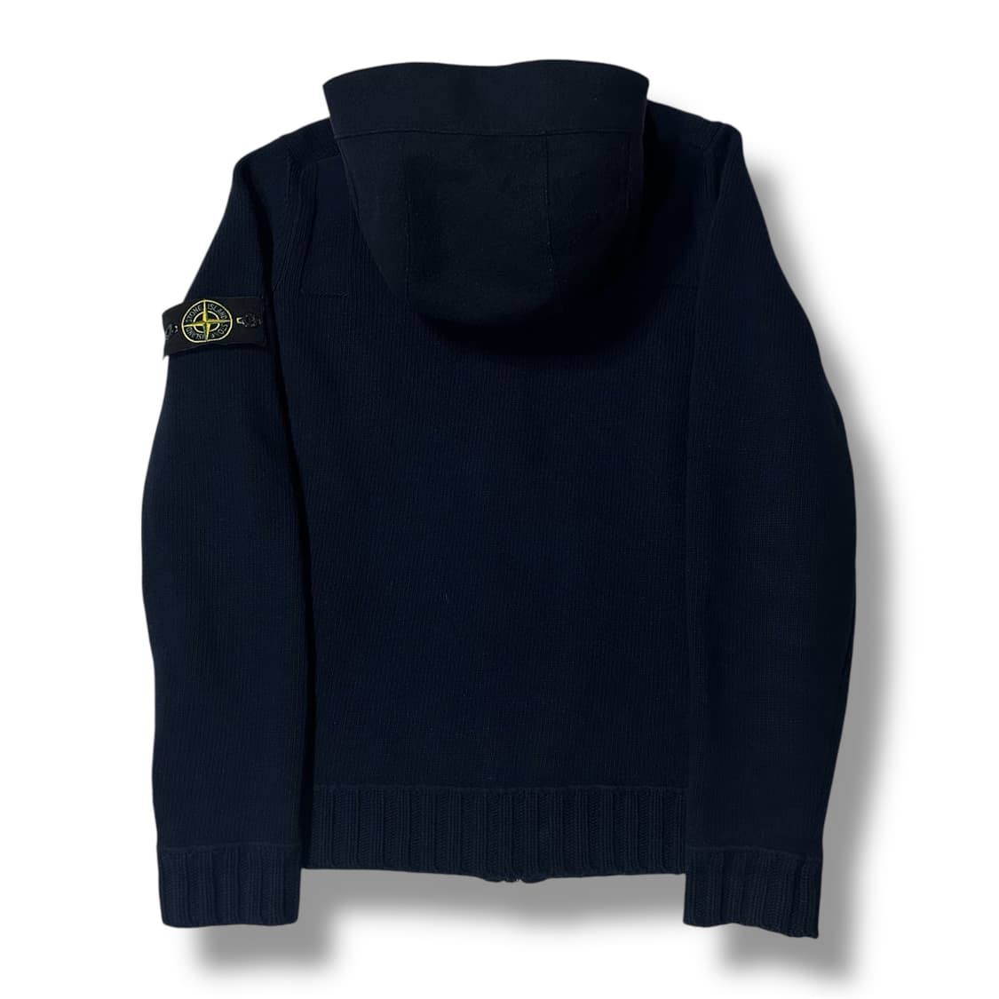 stone Island 딥블루 니트 투웨이 후드집업 상품이미지3