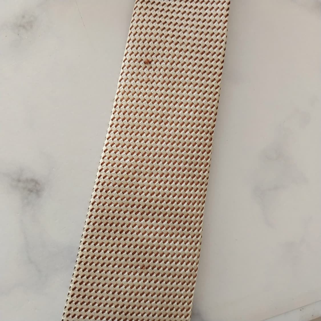타임 실크 베이지 자카드 솔리드 넥타이 8.2cm A등급 K1731
 상품이미지9