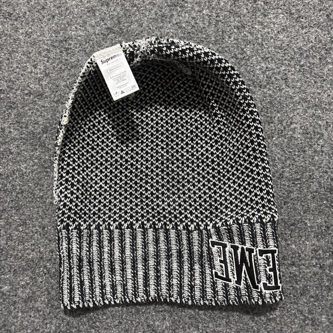 슈프림 하운드투스 비니 블랙/화이트 상품이미지4