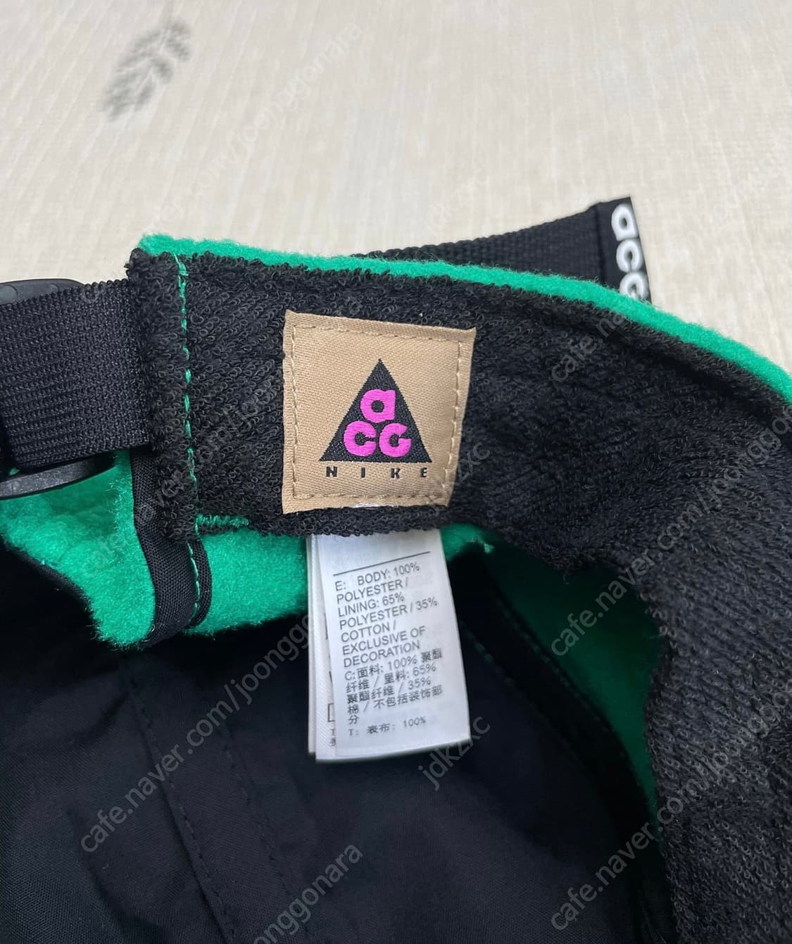 나이키 acg AW84 플리스 캡 그린 상품이미지4
