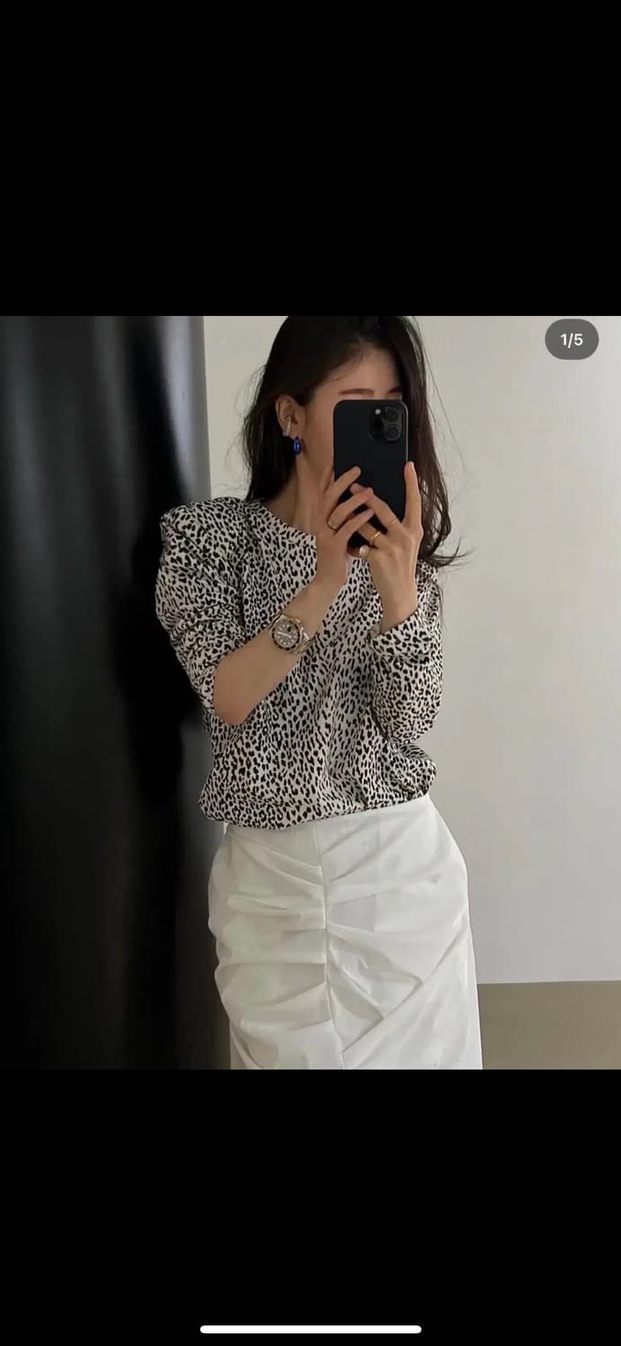 드래곤블루스 호피블라우스 s 상품이미지3