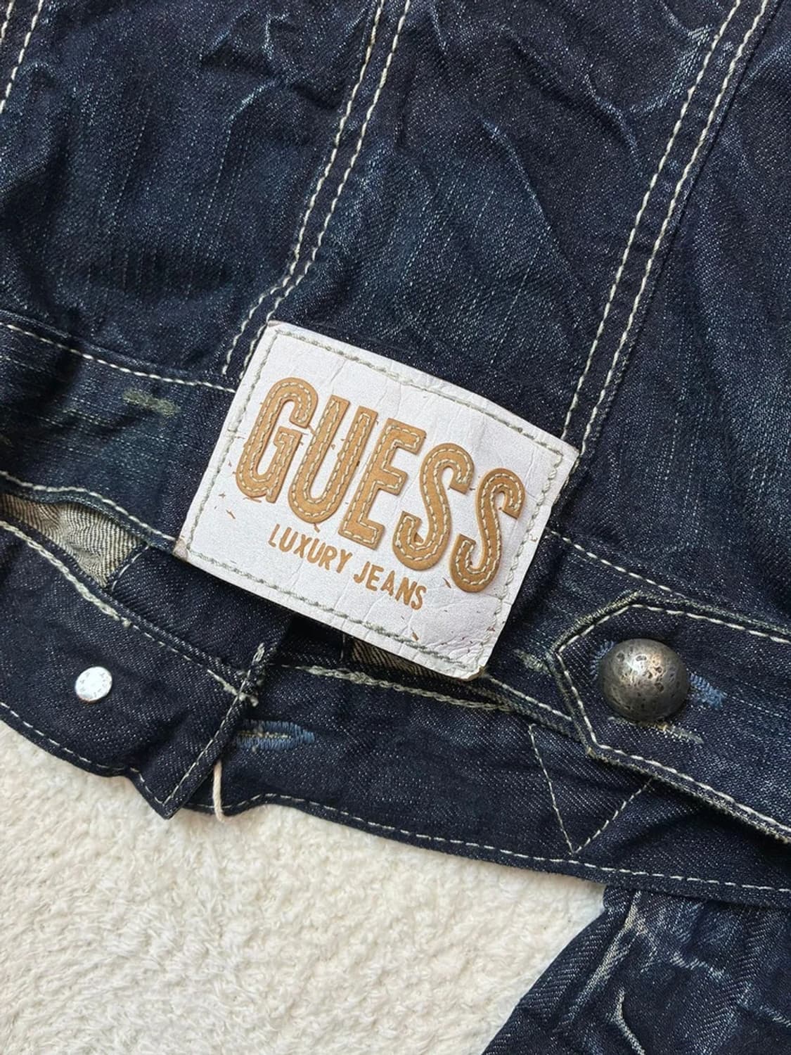 게스 00's Y2K 워시드 데님 자켓 PN5935 상품이미지7