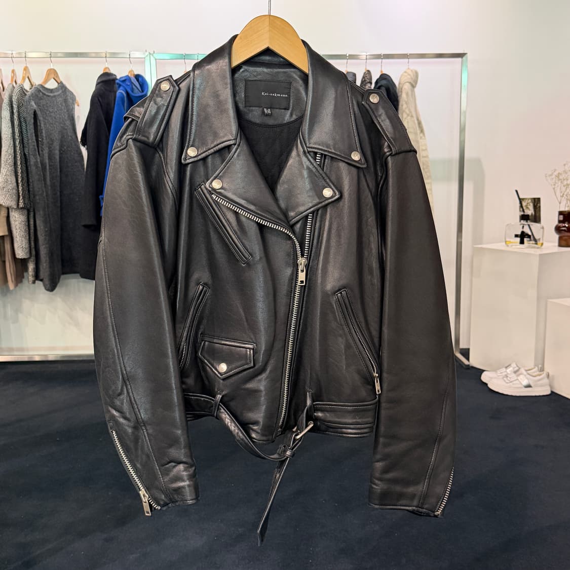 [FREE] 카이아크만 양가죽 라이더자켓 상품이미지1