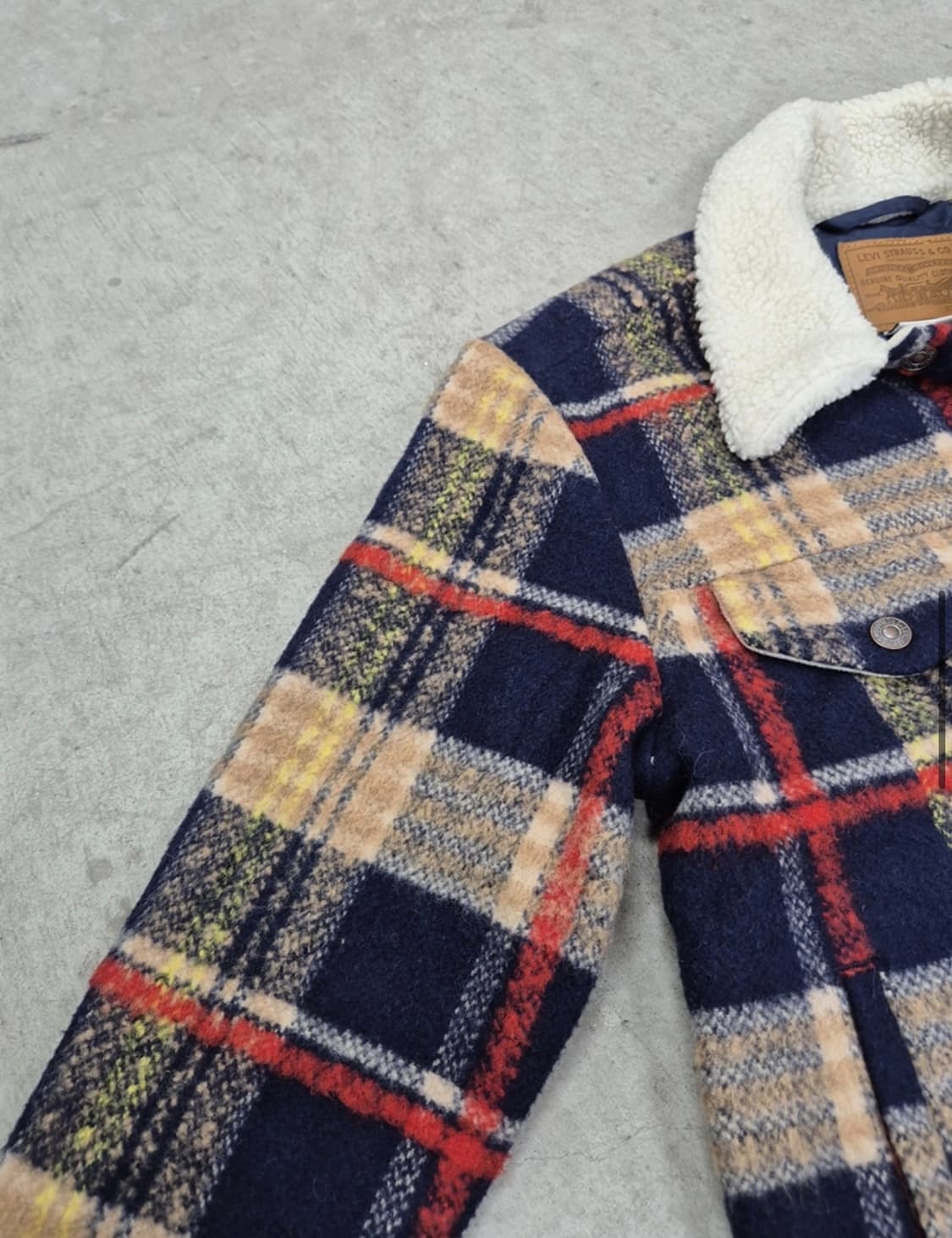 LEVI'S, SHERPA PLAID TRUCKER (S) FOR WOM 상품이미지5