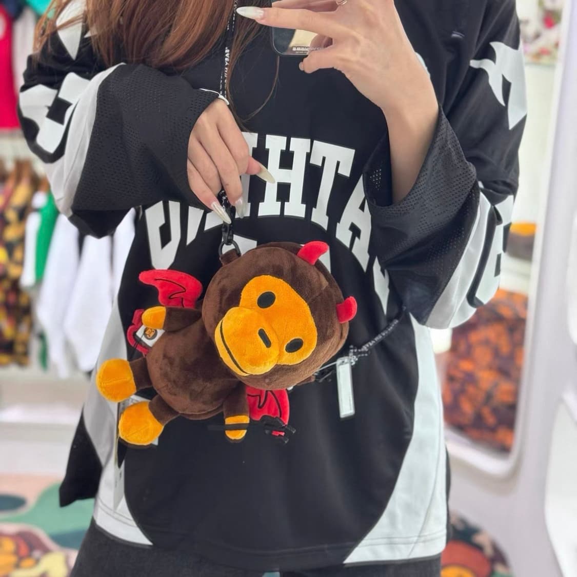 (오더) 베이프 베이비마일로 25FW 햄버거 모바일백 상품이미지2