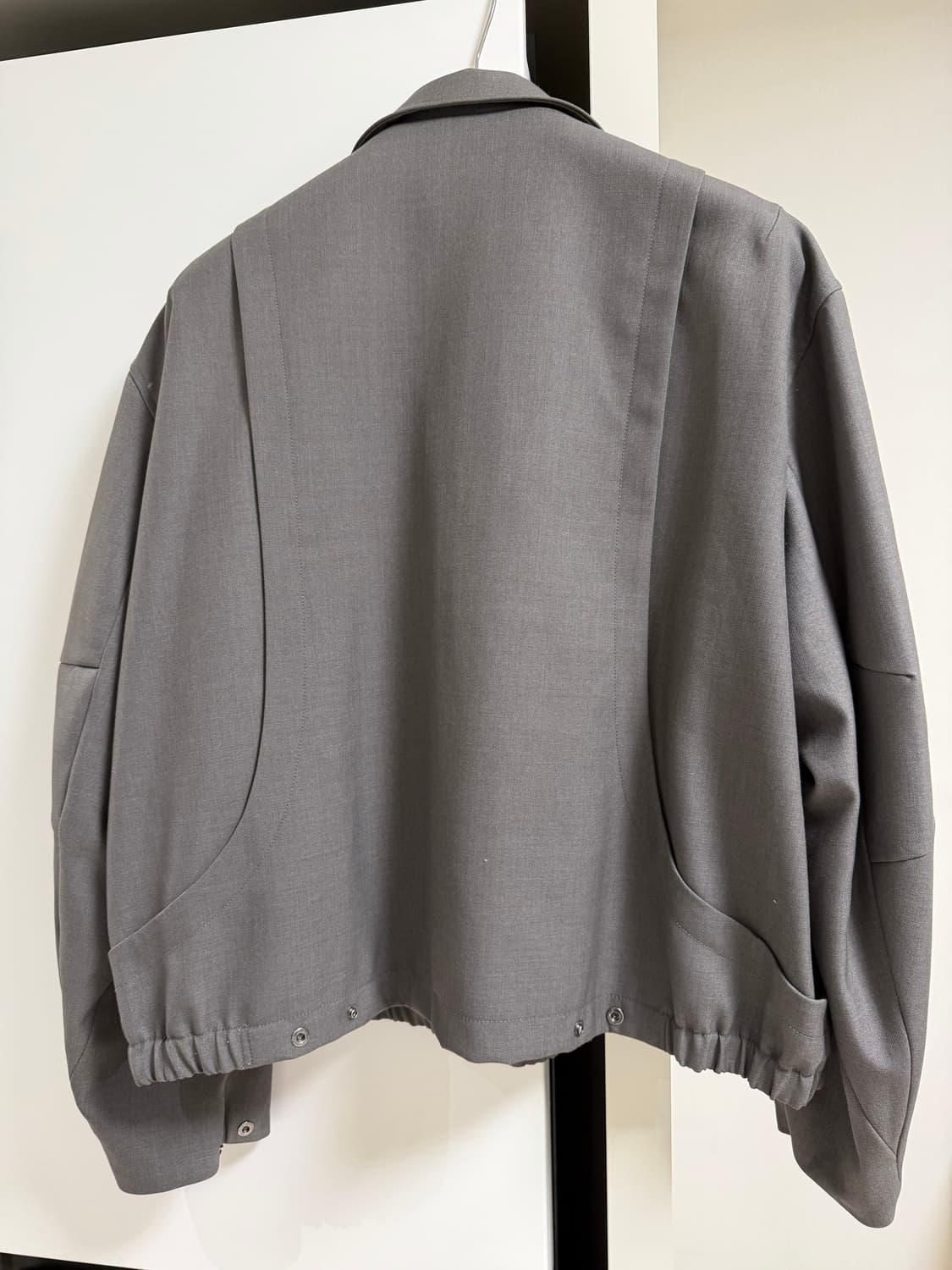 쿠어 COOR 울 블루종 자켓 회색 L 상품이미지3