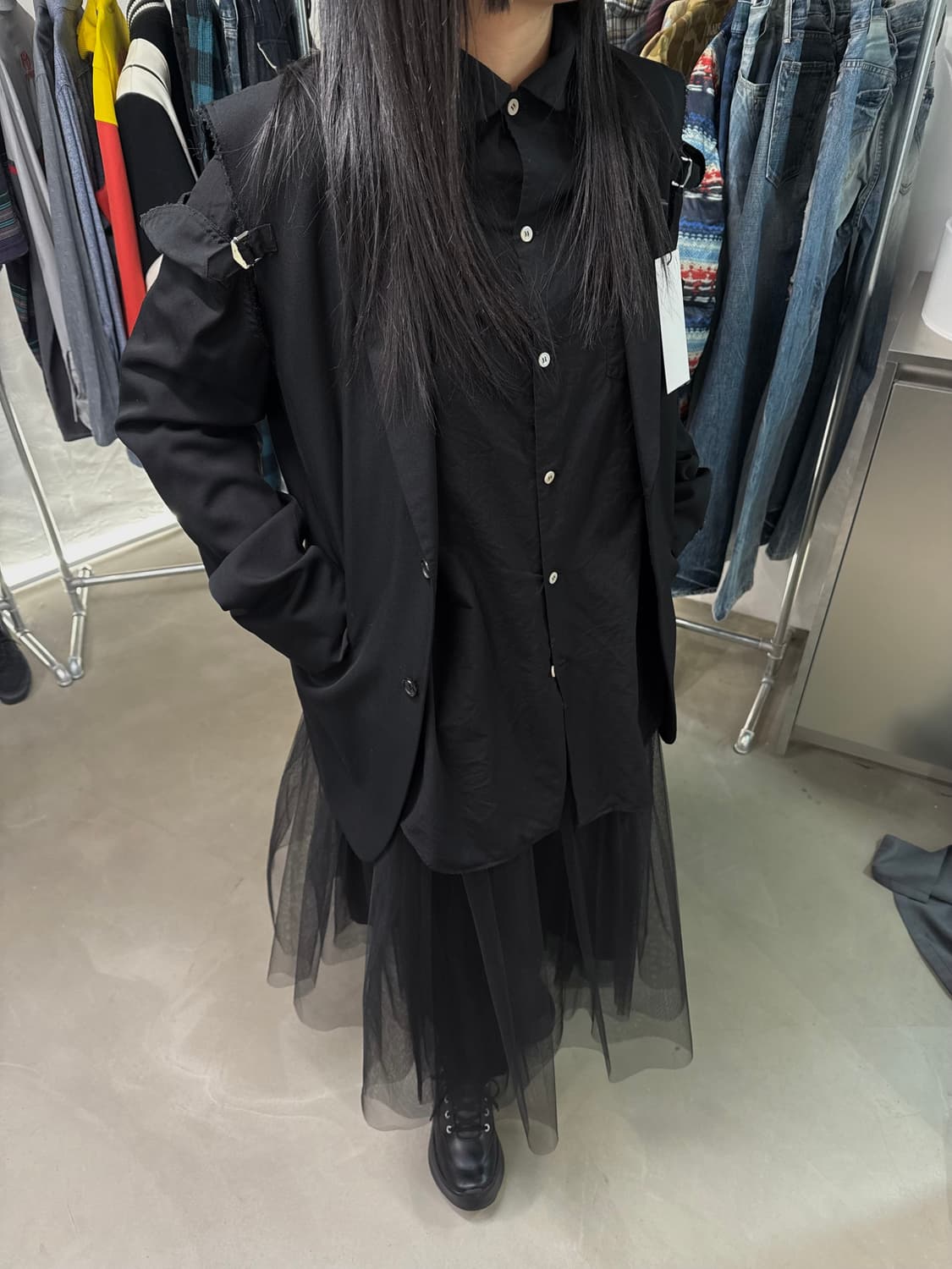 꼼데가르송 옴므 플러스 14ss 컷아웃 블레이저 M사이즈 상품이미지3