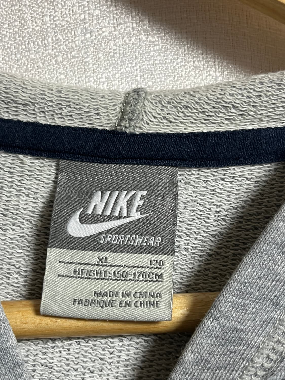 공용 나이키 그레이 후드집업 XL 상품이미지5