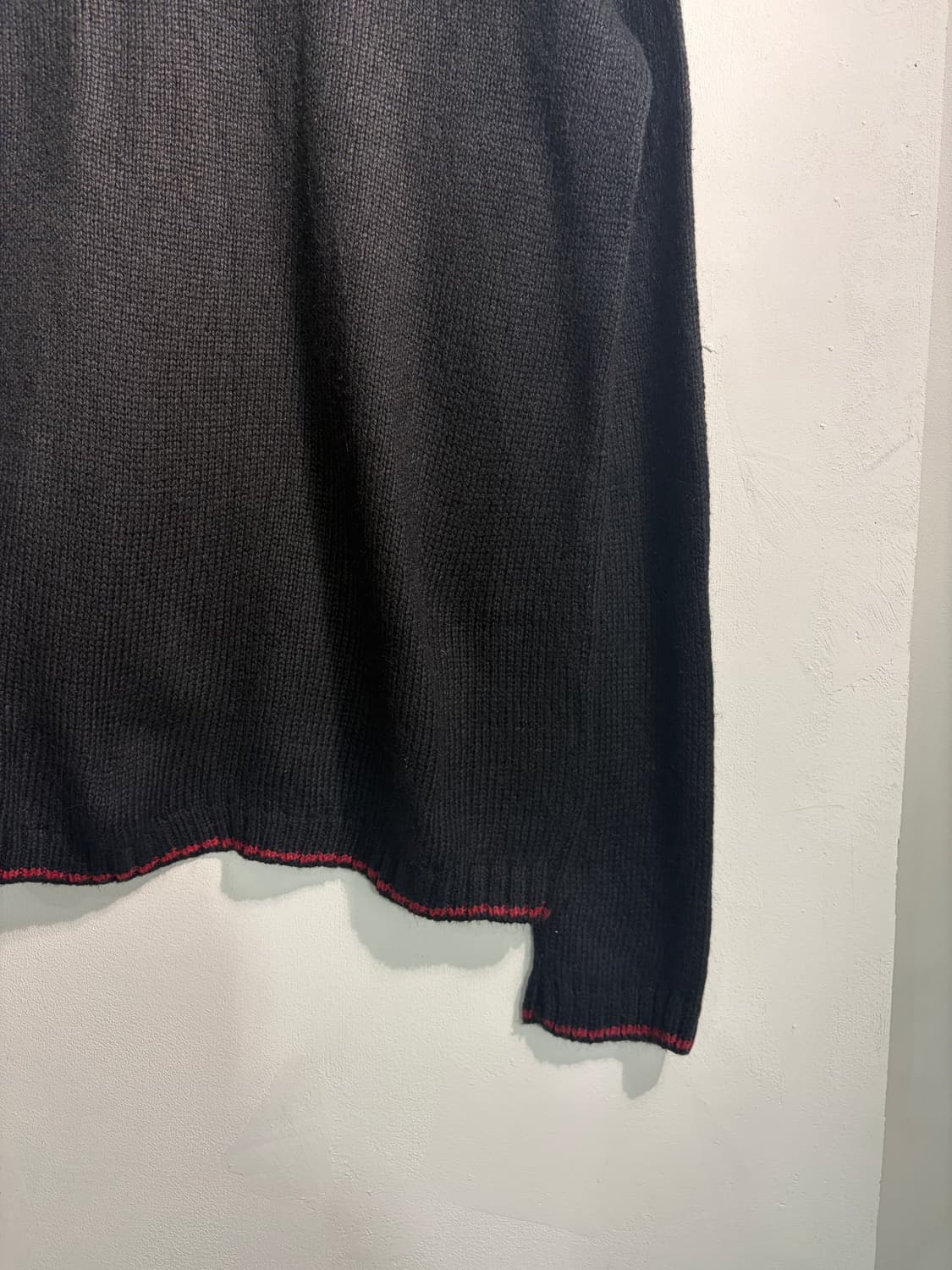 [L] U.S.A. 라미&실크 어글리니트 리스 가디건 L 상품이미지10